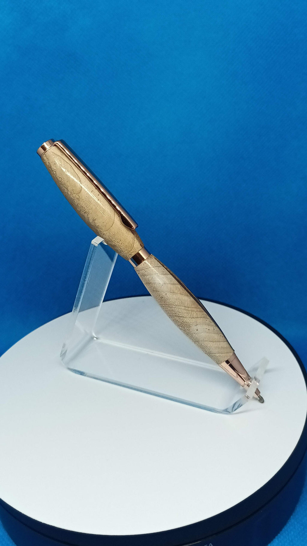 Twist Pen Marble, Hard Maple and Claro Walnut