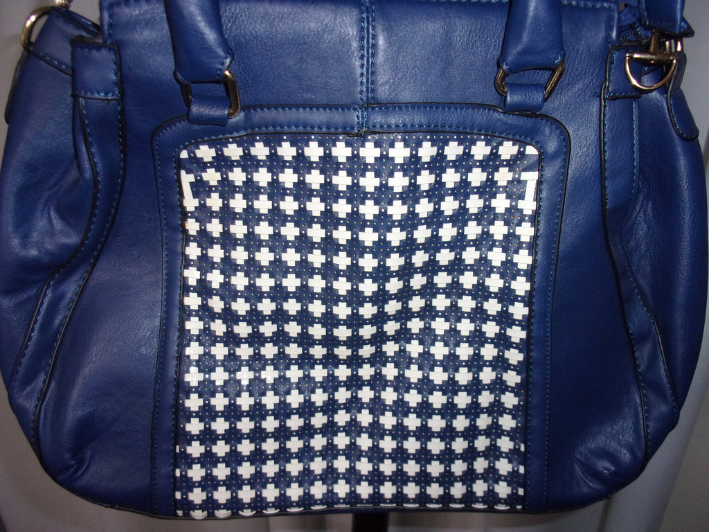 J Francis Faux Leather Shoulder Bag