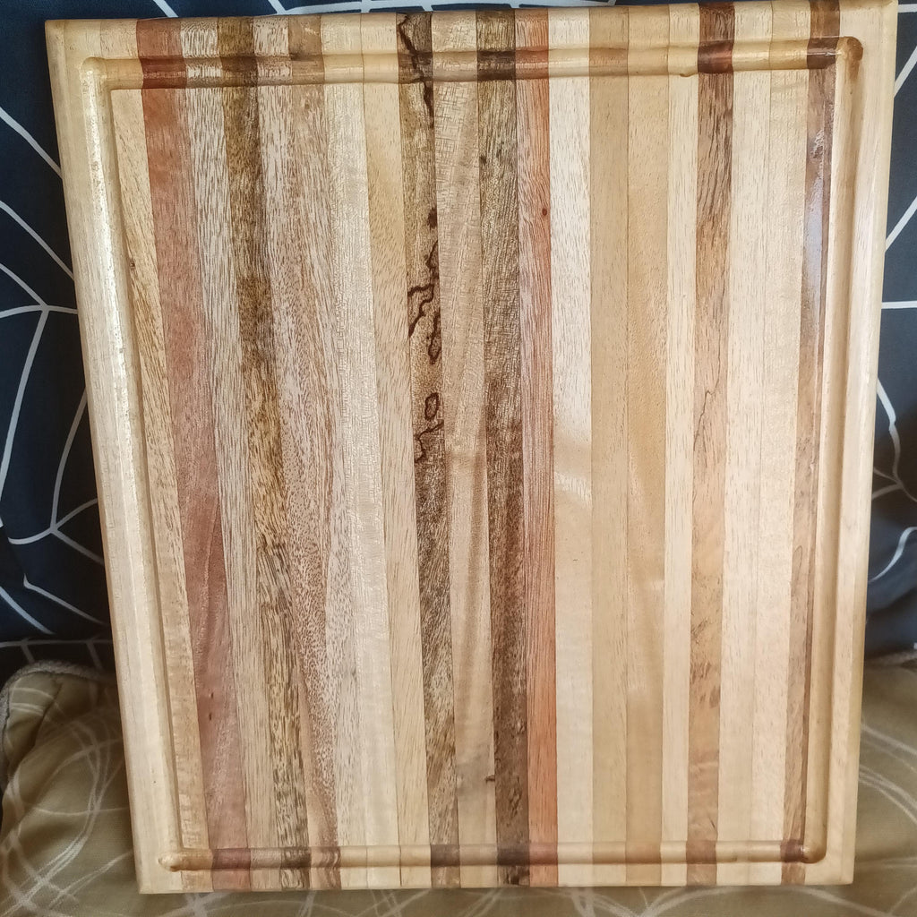 Handmade Hardwood Cutting Board: Reclaimed Asian Pallet Wood