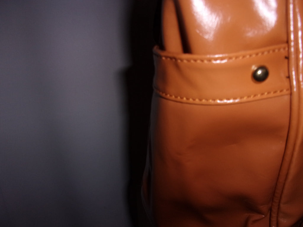 Tan Faux Leather shoulder bag 13 X 5.5 X 12
