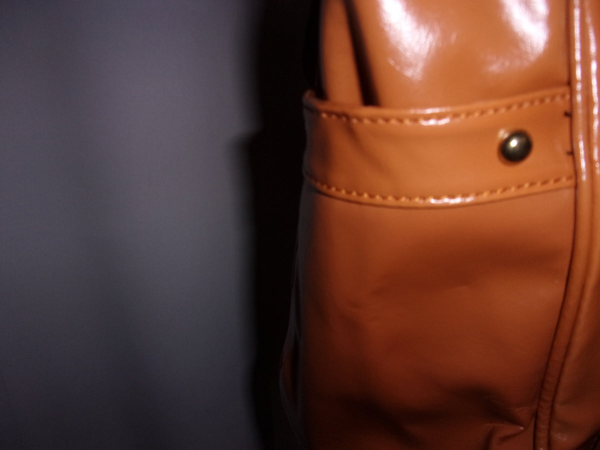 Tan Faux Leather shoulder bag 13 X 5.5 X 12