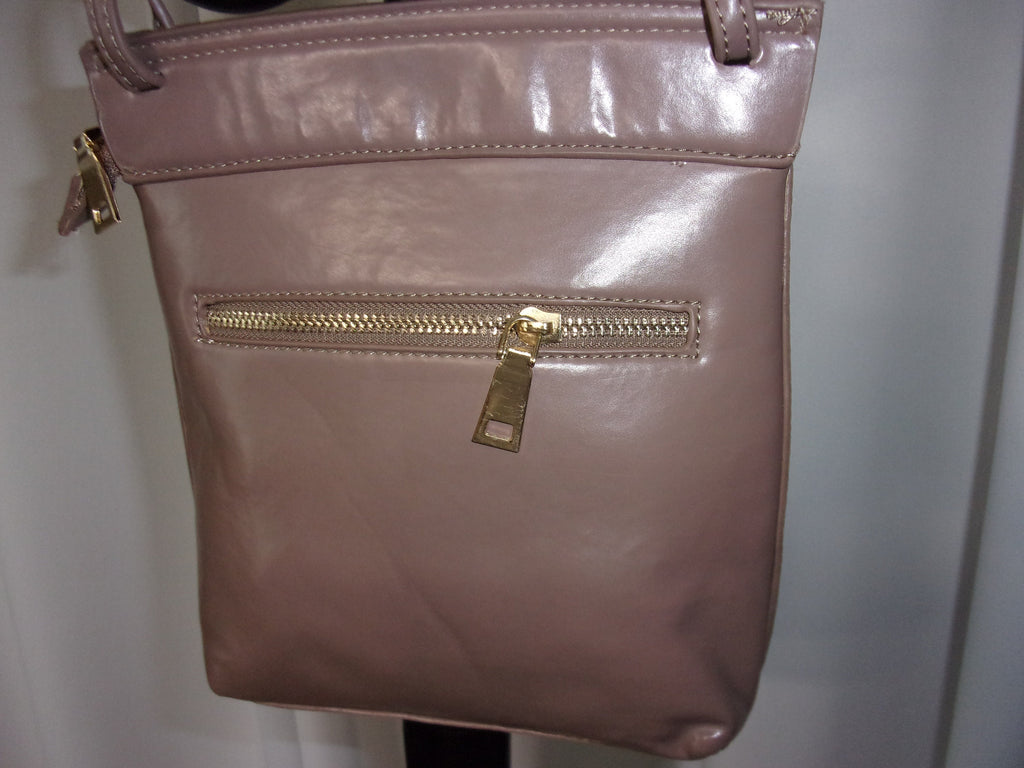 Faux Leatherette Shoulder Bag