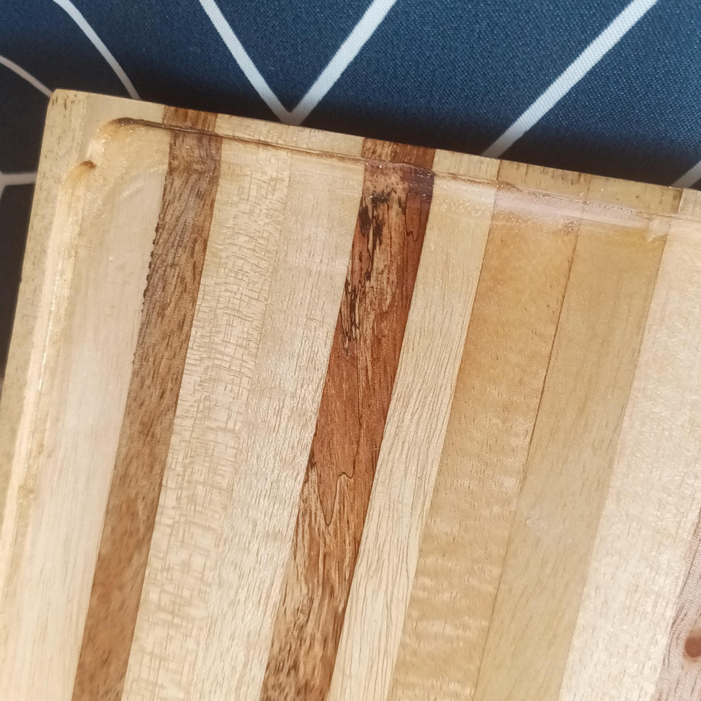 Handmade Hardwood Cutting Board: Reclaimed Asian Pallet Wood