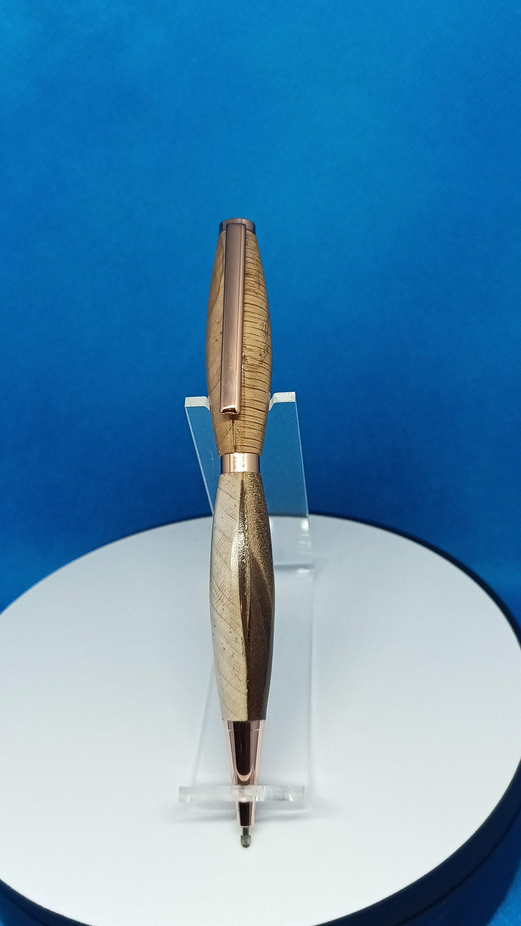 Twist Pen Marble, Hard Maple and Claro Walnut