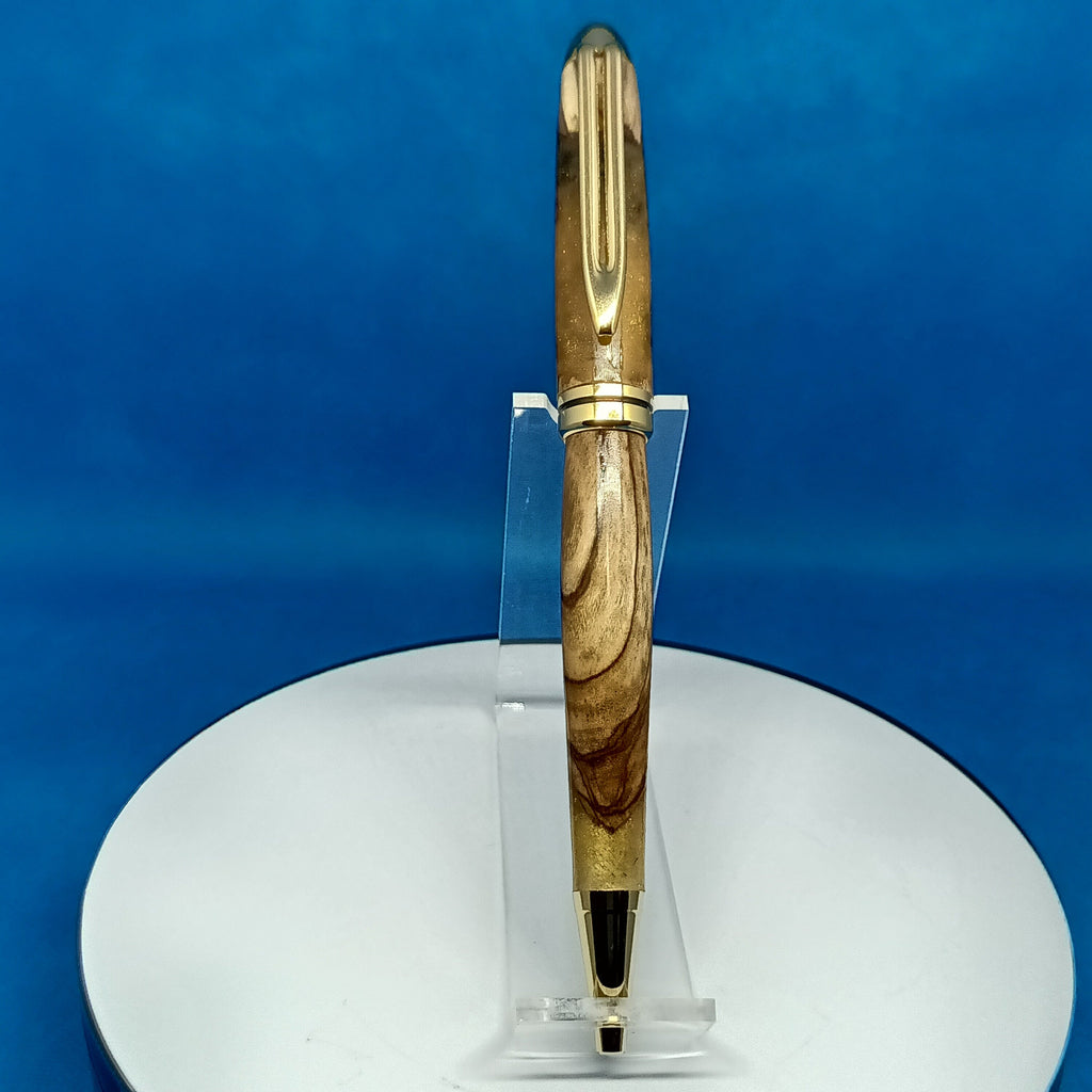 European Hybrid Olivewood with sparkly gold acrylic