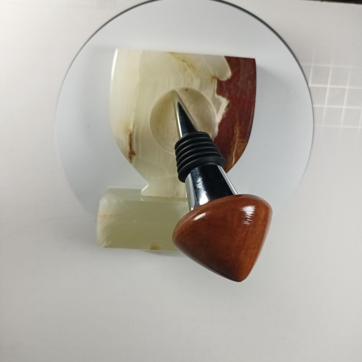 Madrone Burl Wine Stopper: Unique Wood Grain
