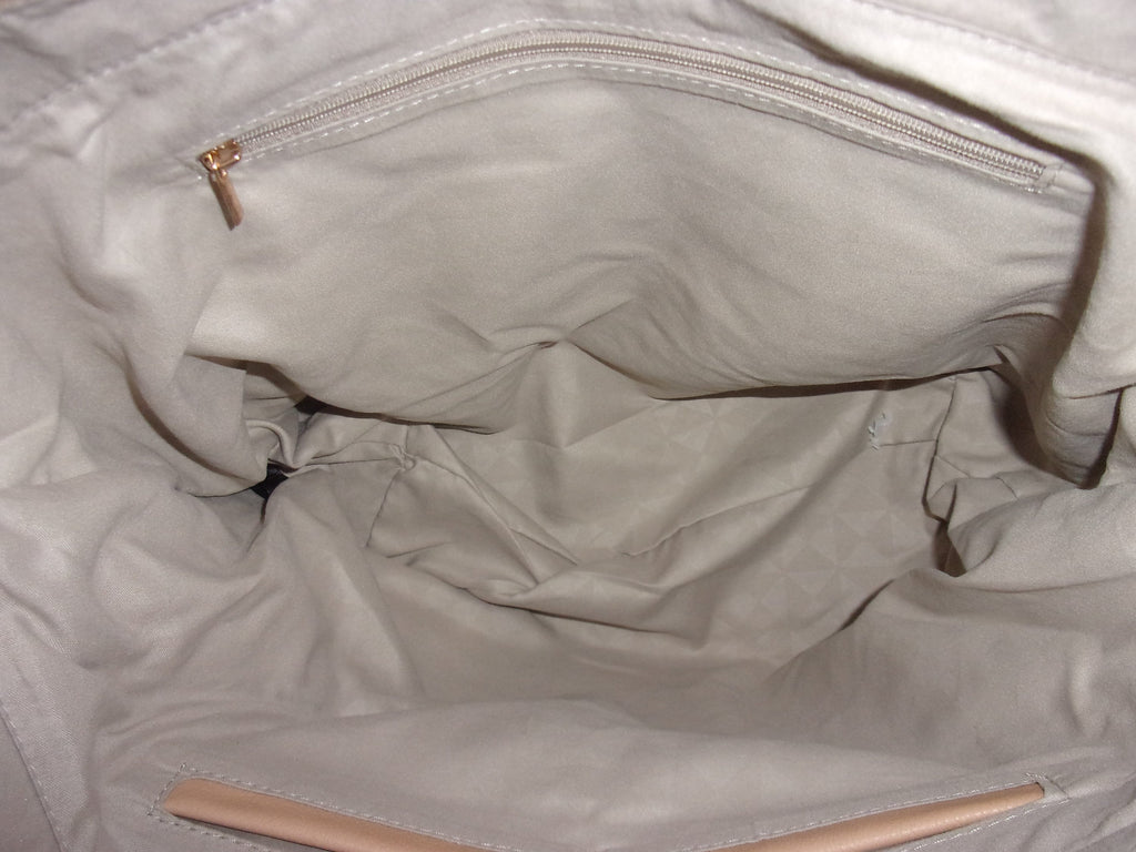Tan Faux Leather shoulder bag  17 x 5.5 x 12.5