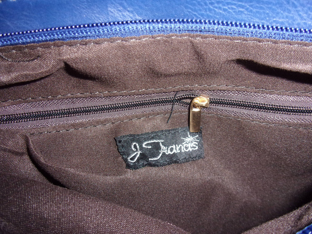 J Francis Faux Leather Shoulder Bag