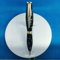 Twist Pen Acrylic Black with white patches