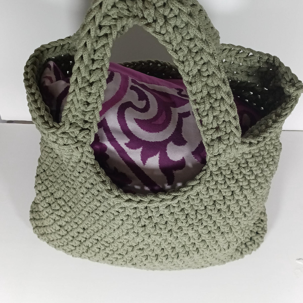 Handmade Olivine Crochet Bag