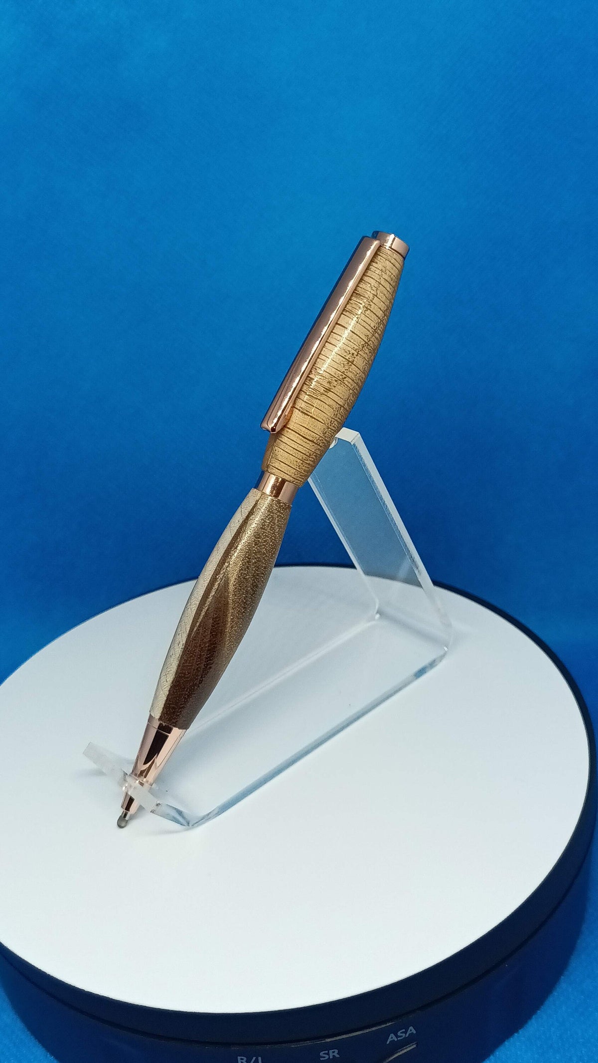 Twist Pen Marble, Hard Maple and Claro Walnut