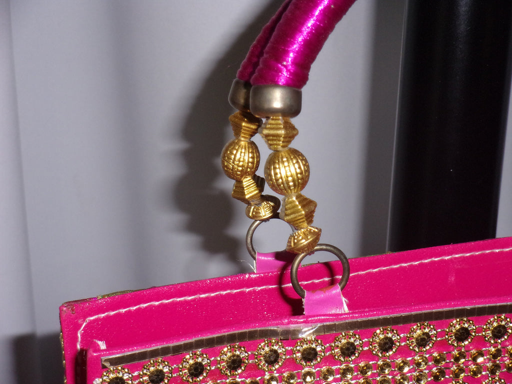 Vintage look top handle bag