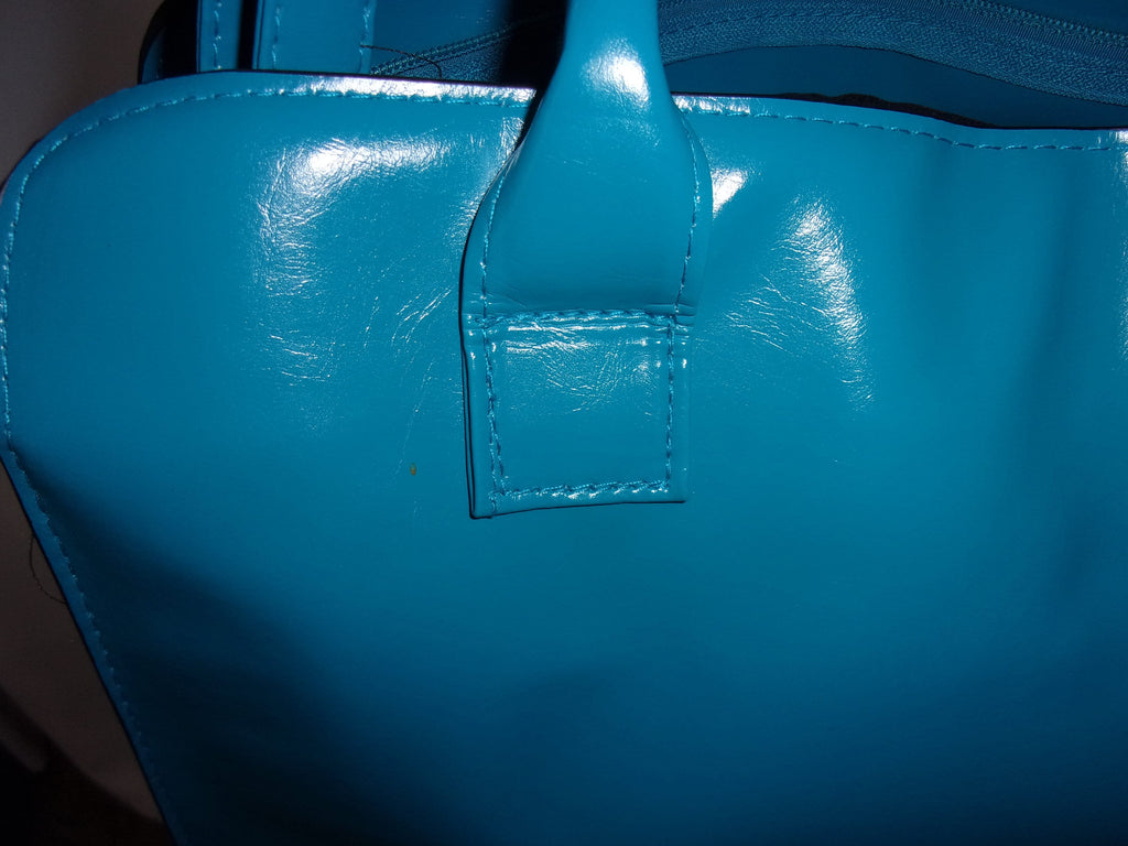 Sea Blue Faux Leather