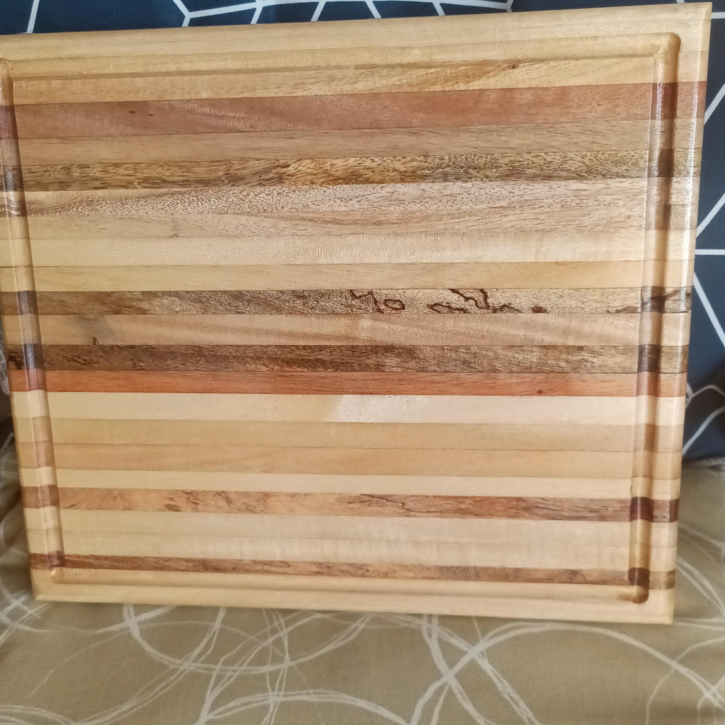 Handmade Hardwood Cutting Board: Reclaimed Asian Pallet Wood