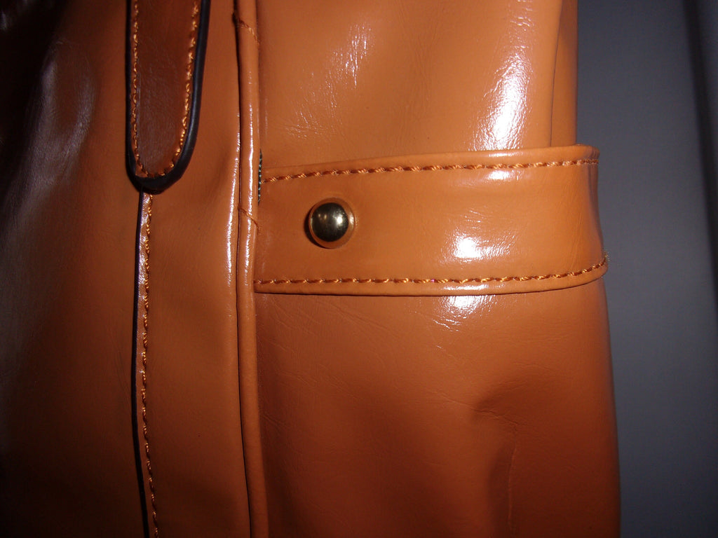 Tan Faux Leather shoulder bag 13 X 5.5 X 12