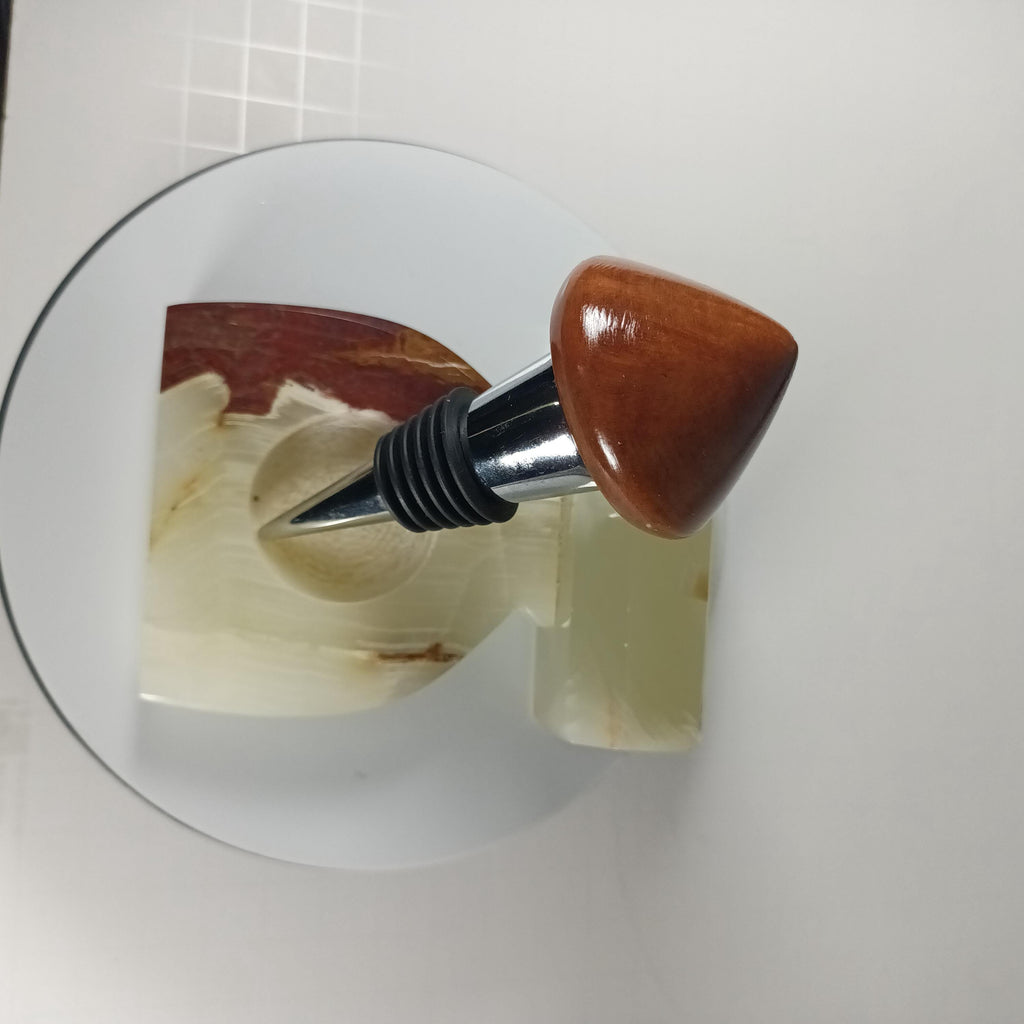 Madrone Burl Wine Stopper: Unique Wood Grain