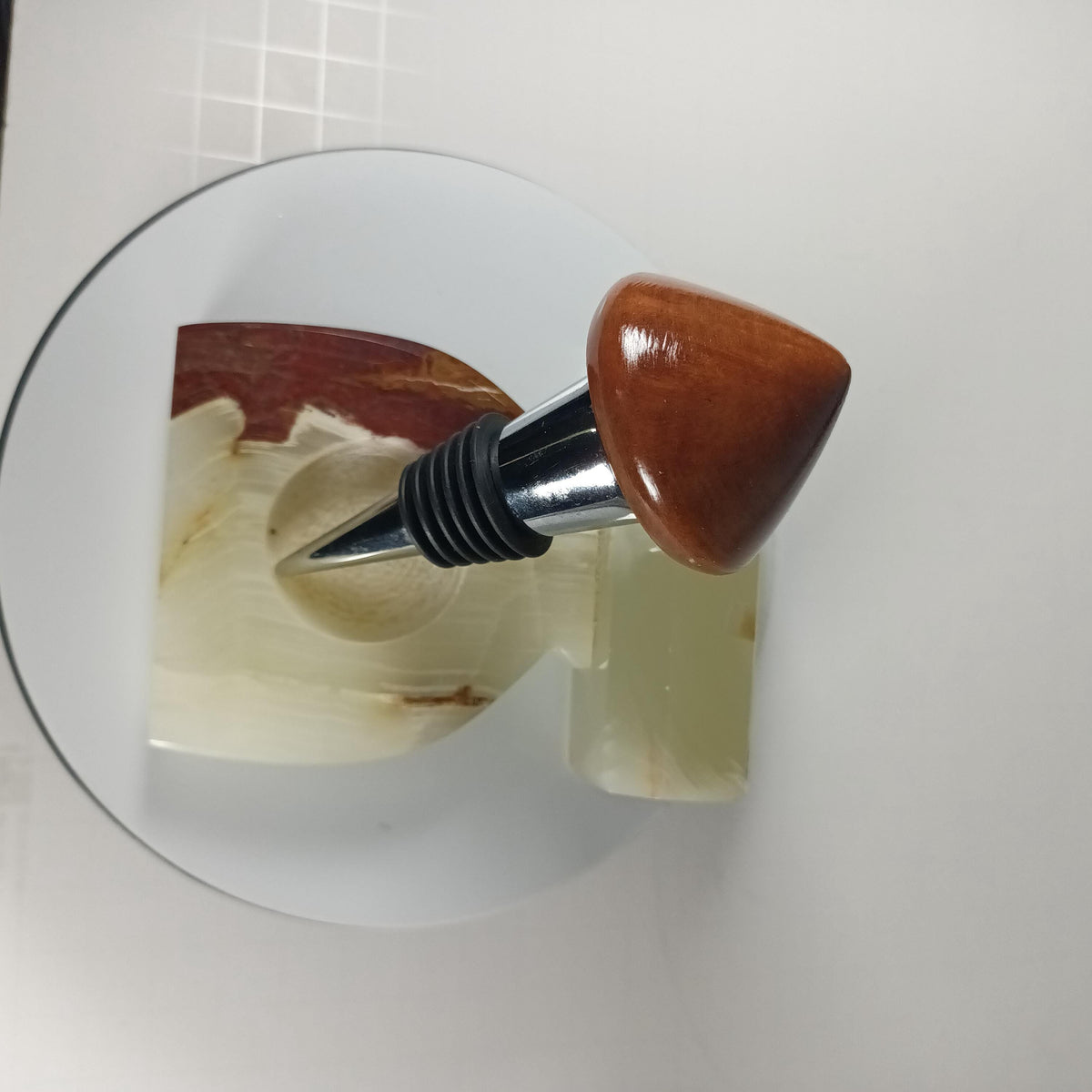 Madrone Burl Wine Stopper: Unique Wood Grain