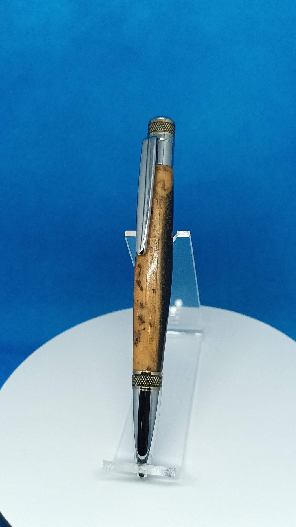 Twist Pen Cortana Custom Alumilite Black and Brown with a hint of Gold