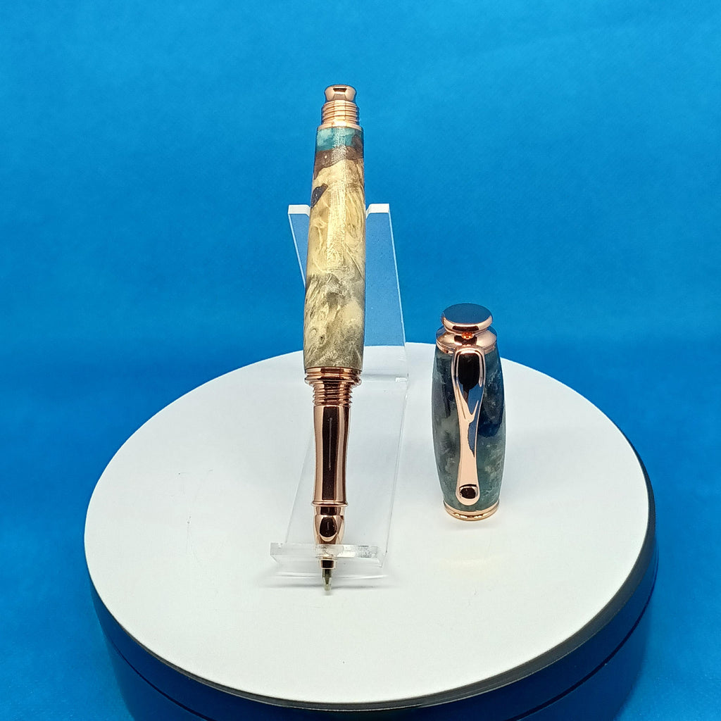 Aston Martin Rollerball Buckeye Burl Pen