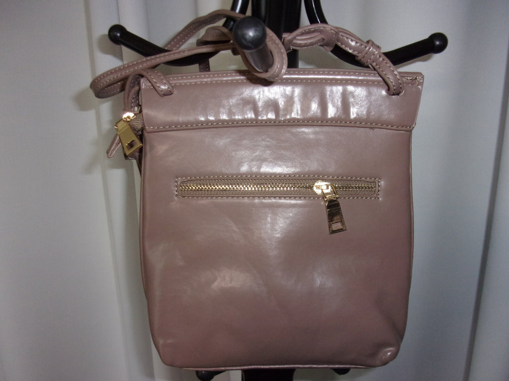 Faux Leatherette Shoulder Bag