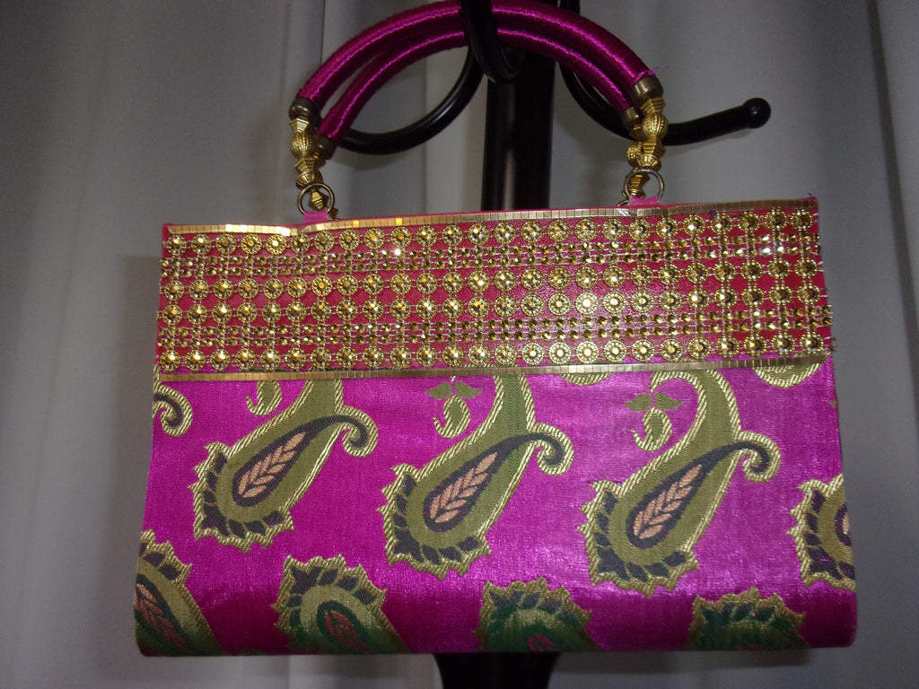 Vintage look top handle bag