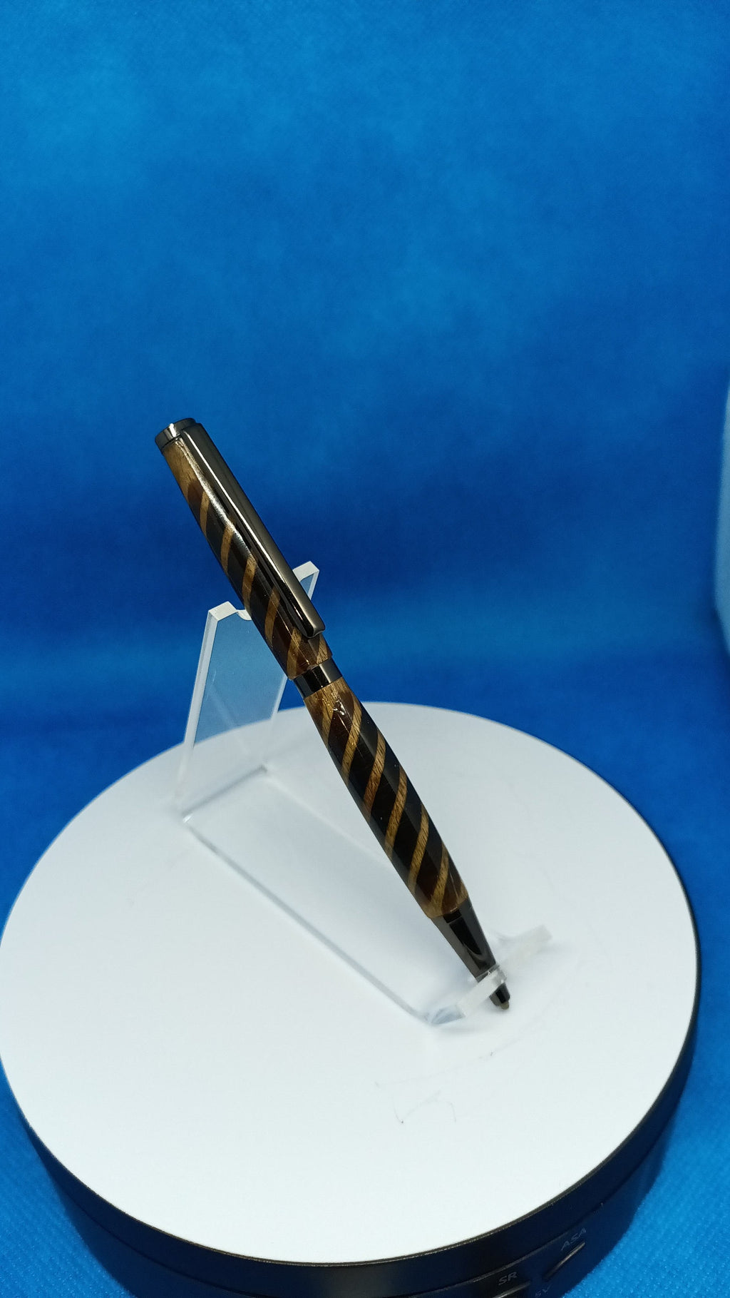 Slim Line /Claro Walnut Wood with Brown Custom Acrylic Inlay