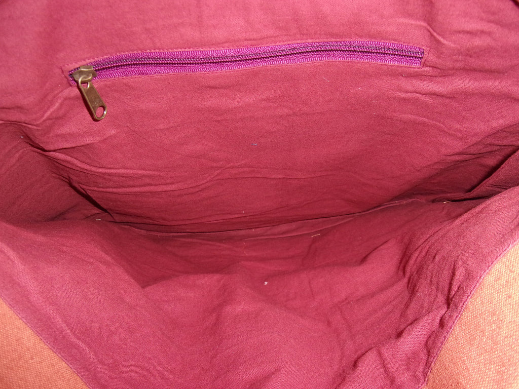 Orange Cloth Hand Bag 17 x 2 x 15