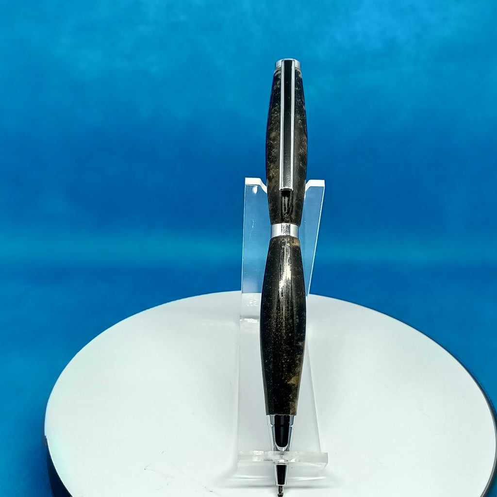 Gold and Black Acrylic Twist Pen