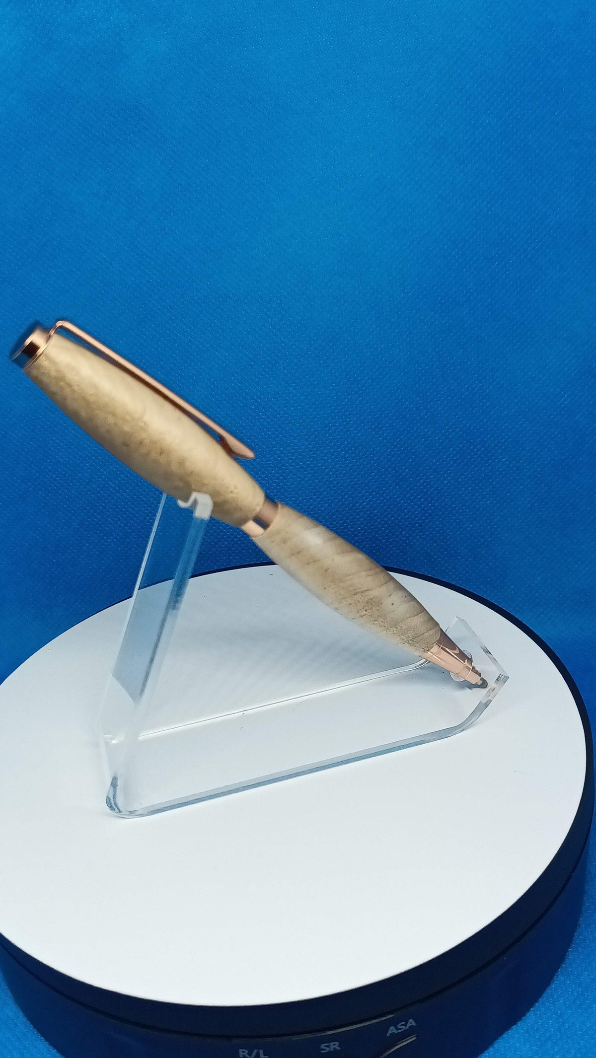 Twist Pen Marble, Hard Maple and Claro Walnut