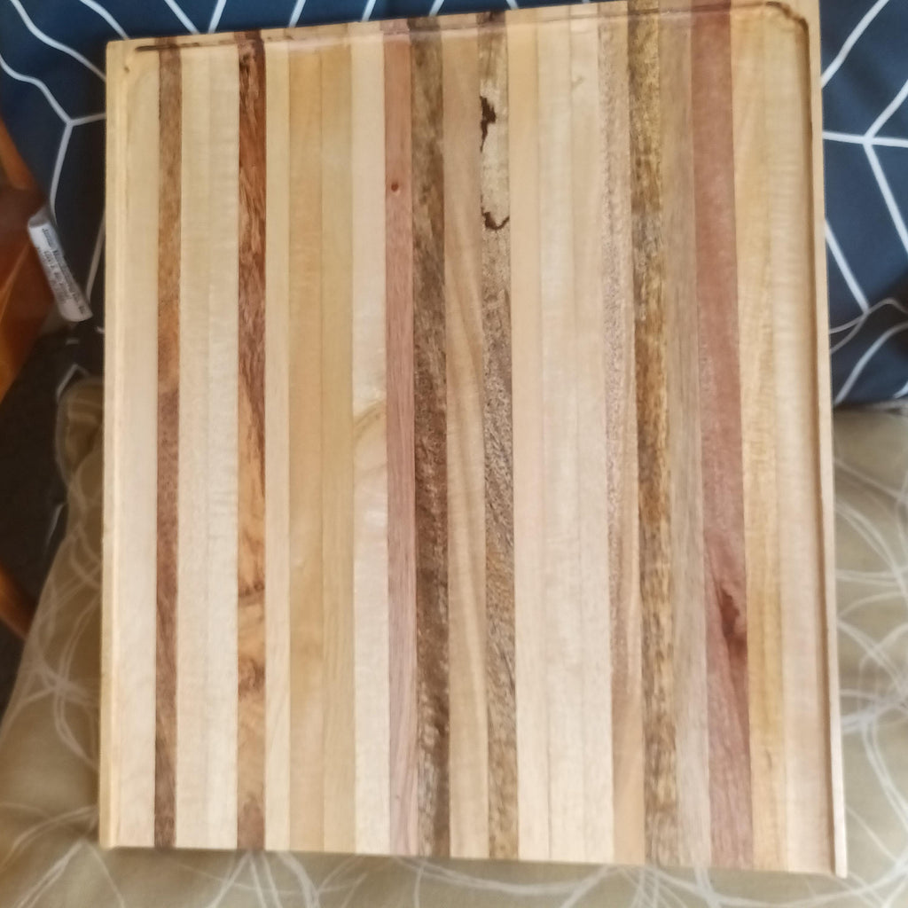Handmade Hardwood Cutting Board: Reclaimed Asian Pallet Wood