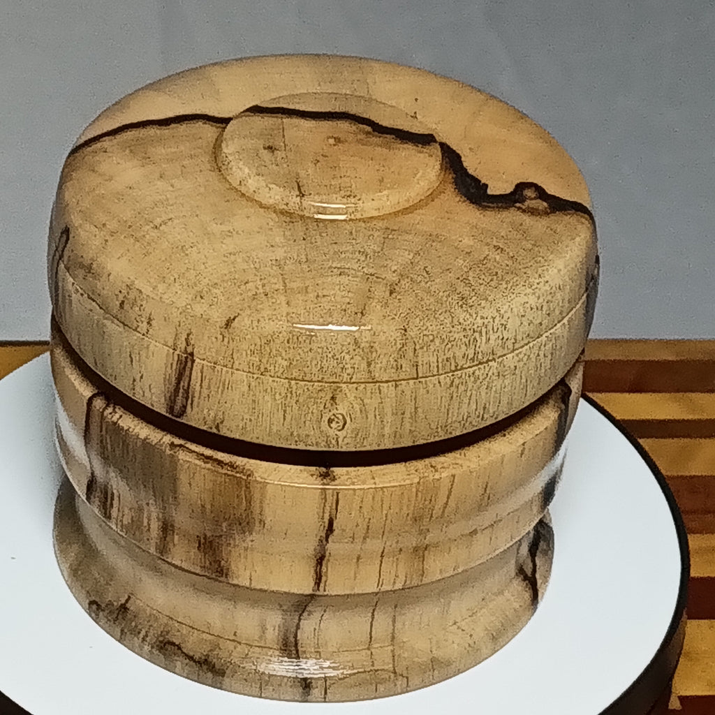 BLACK and White Ebony bowl