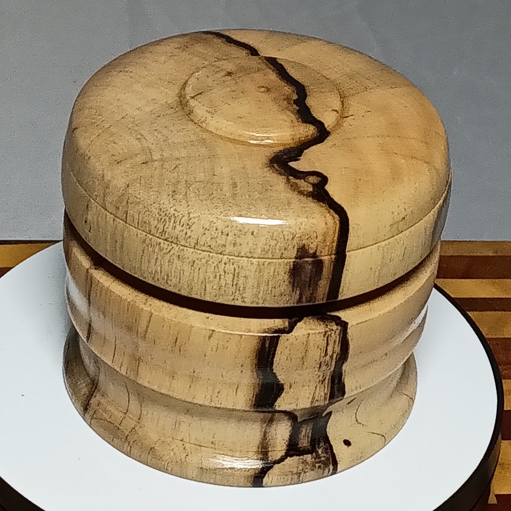 BLACK and White Ebony bowl