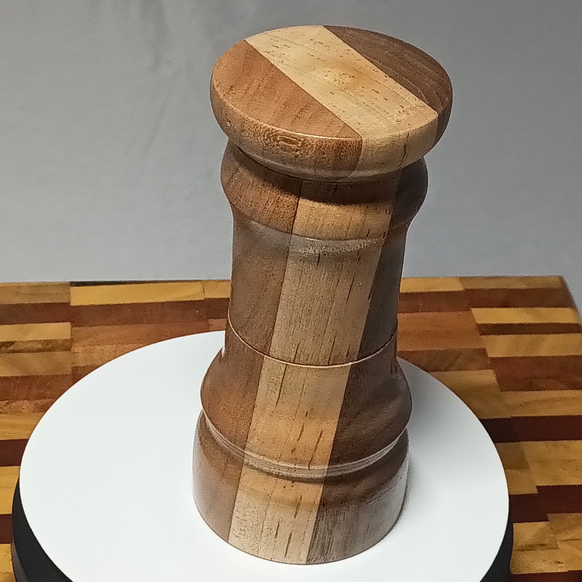Walnut, Cherry, and Maple segmented All Spice Grinder