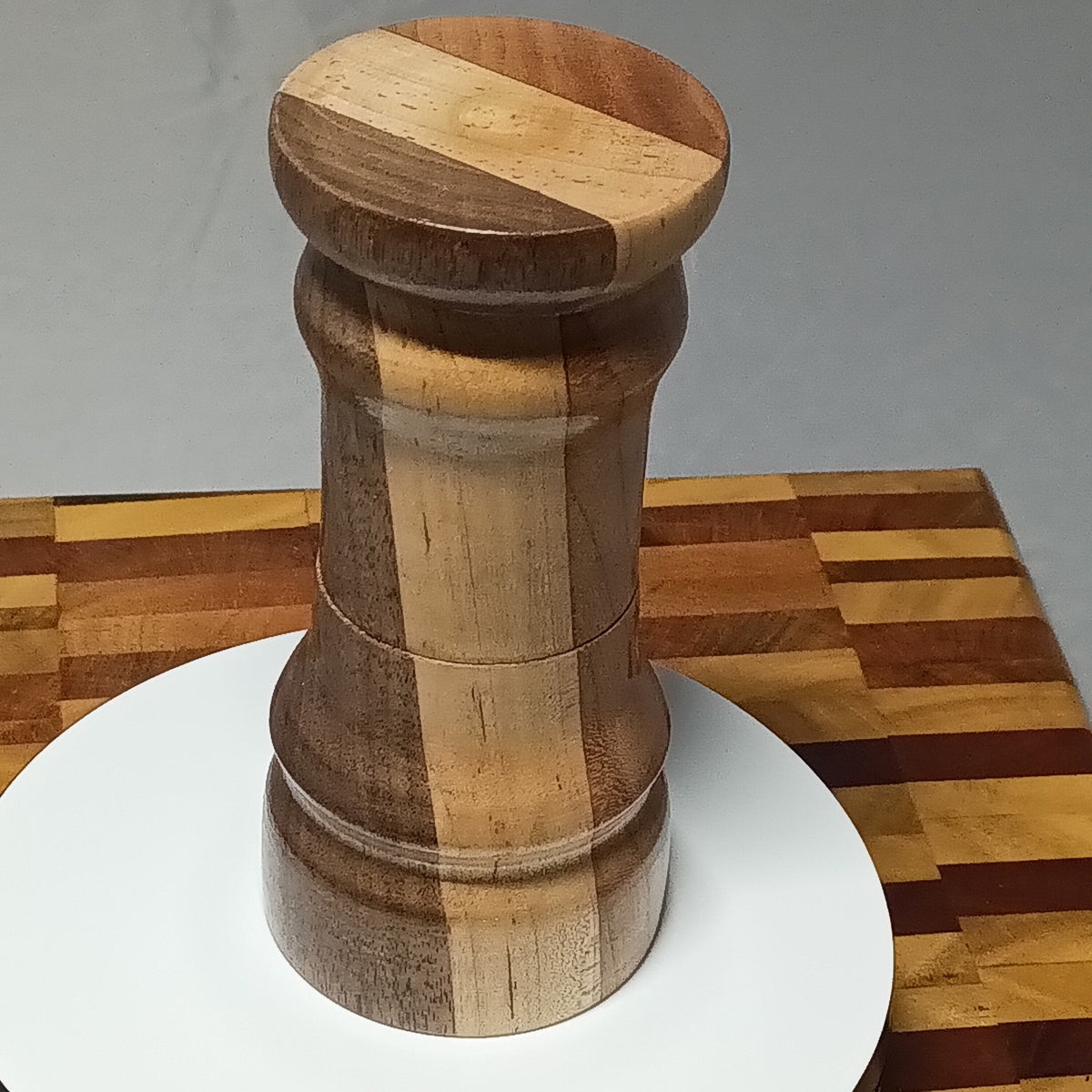 Walnut, Cherry, and Maple segmented All Spice Grinder
